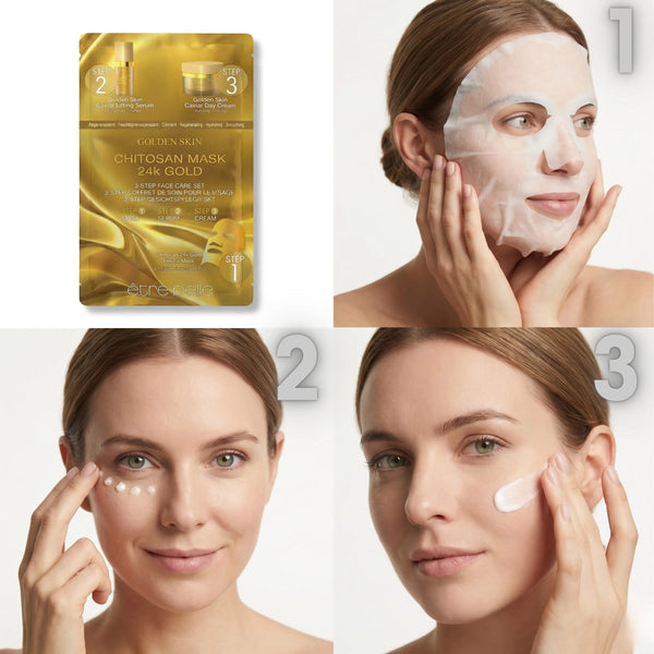 GOLDEN SKIN 3-STEP FACE CARE SET