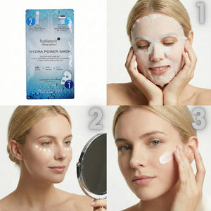 Hyaluronic ³ Hydra Power Maske 3-Step Face Care Set 5 Mask-Box