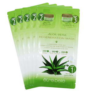 Aloe Vera Regeneration Mask 3-Step-Facecare-Set ( 1 Pack including 5 pieces)